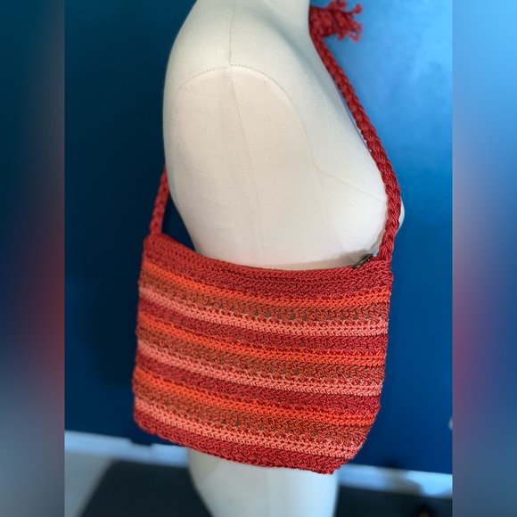 Croft and Barrow Orange cross body Crochet Bag - Picture 10 of 12